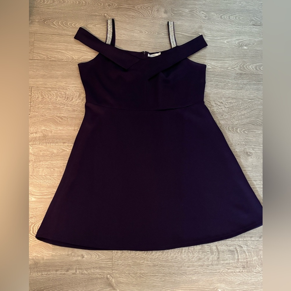 Purple cocktail dress